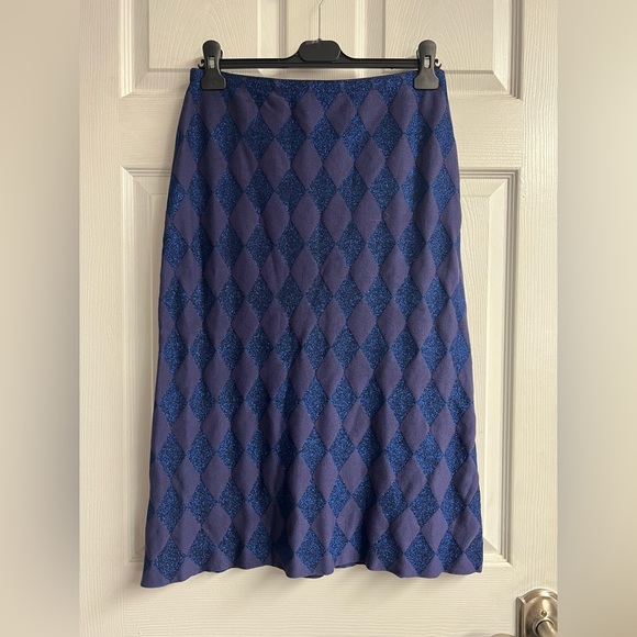 Baum Und Pfergarten Charlotte Blue Harlequin Skirt NWT,All Products : American Fashion Style Bags On Sale